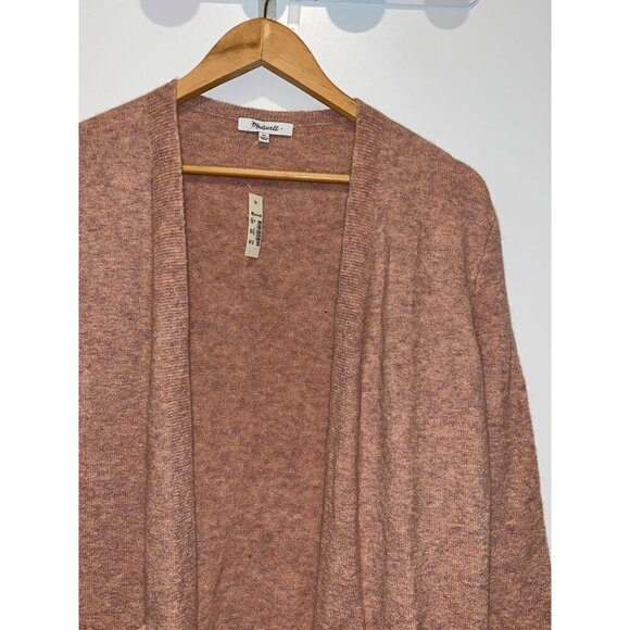 NWT Madewell Edgewater Bubble-Sleeve Cardigan Sweater /merino wool/alpaca/cXS Wo - Picture 4 of 14